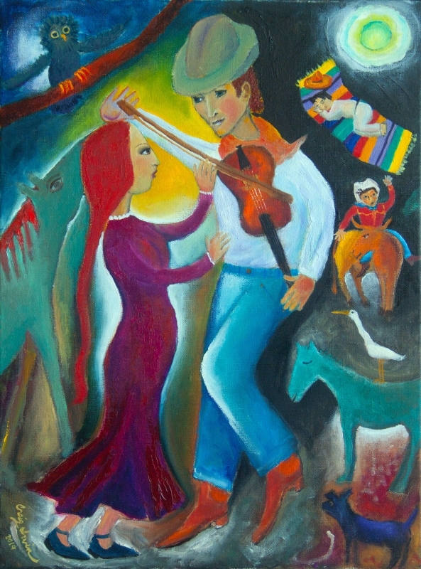 Dancing with the Fiddler by artist Craig Irvin